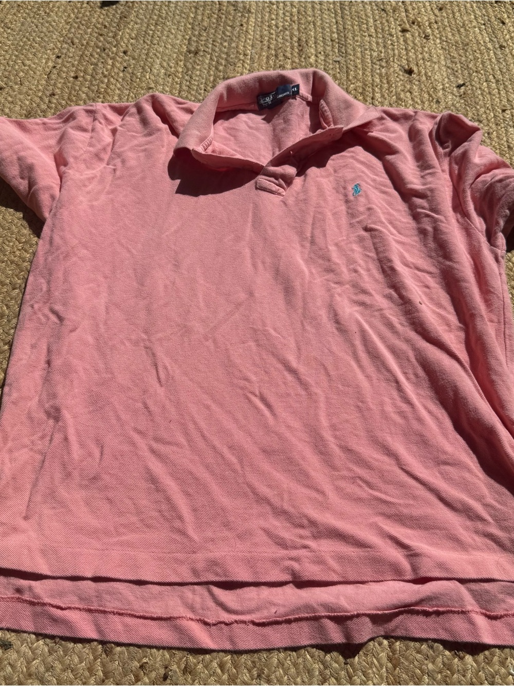 Polo Ralph Lauren Polo Shirt Mens XL Pink Classic Golf Casual Work Prep Cotton